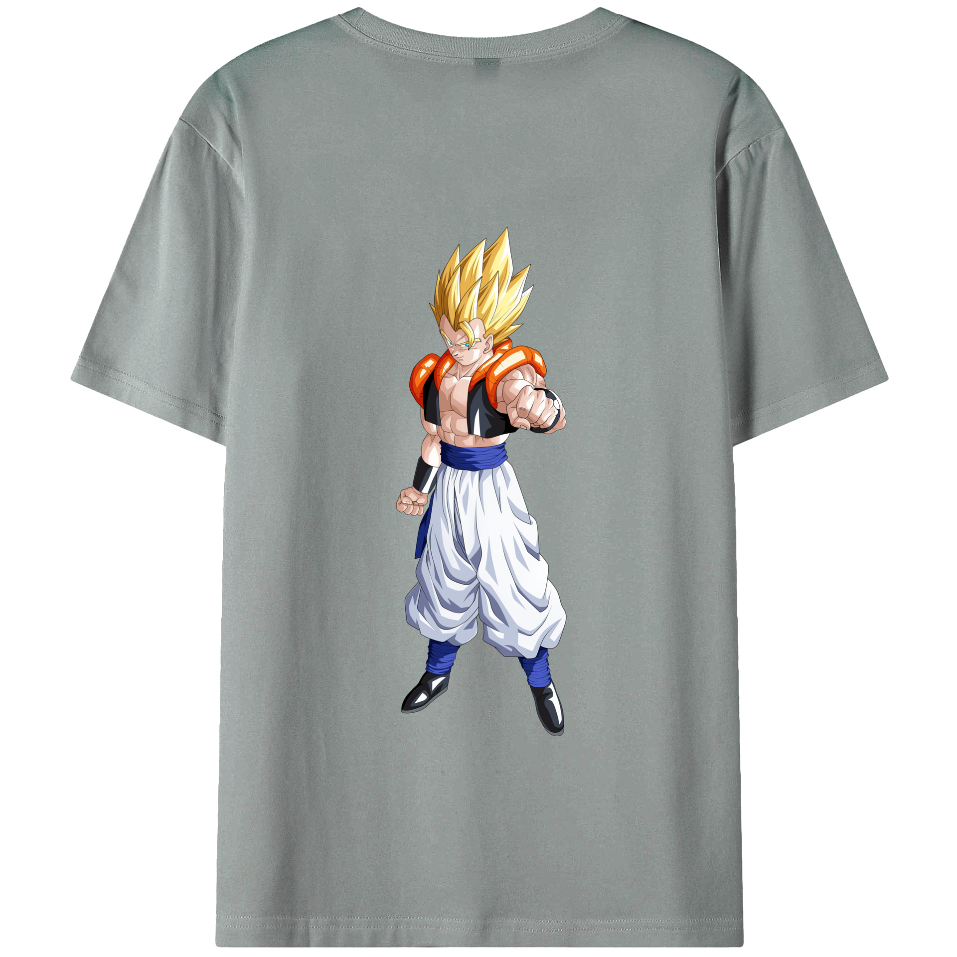 （画像用） ドラゴンボール ベジータ四世（Bejīta Yonsei）DRAGON BALL Vegeta IV 綿100％ メンズ半袖Tシャツ（バックプリント） 通気性